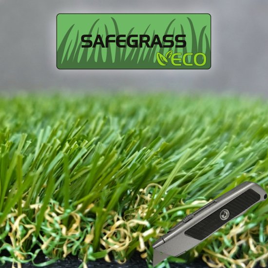 FRODE ECO+ Safegrass, konstgräs, rulle skuren, bredd 2 m.